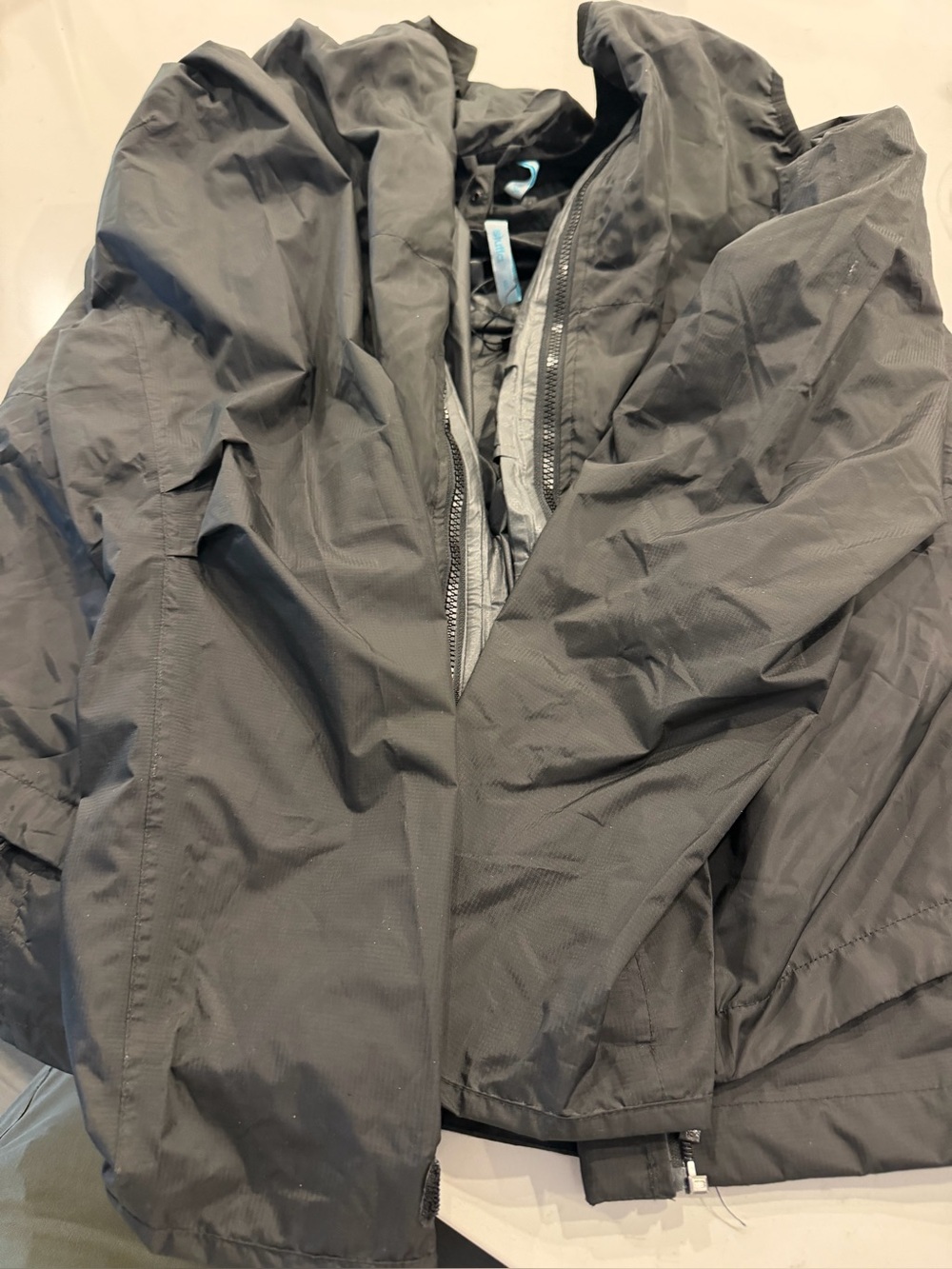 Lightweight Black Windbreaker Jacket - Men's